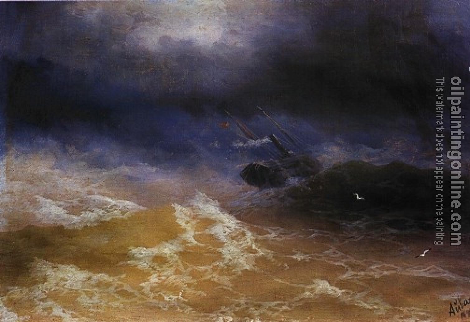 Aivazovsky, Ivan Constantinovich - Storm on Sea